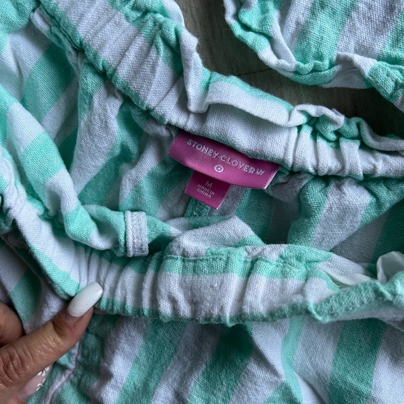 Stony clover stripe top and shorts - Picture 3 of 5